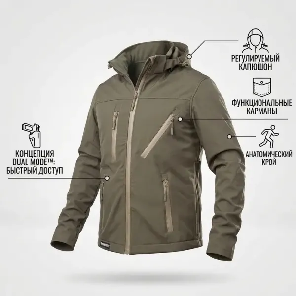 Combatant SHIFT CORE Softshell Jacket, Olive