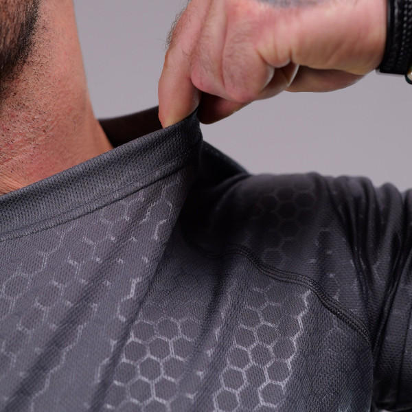 Global Ballistics Hexagon Tactical T-Shirt - Gray
