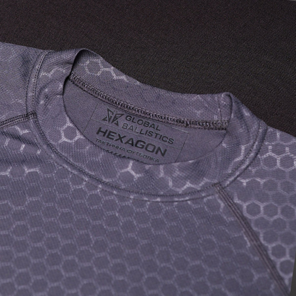 Global Ballistics Hexagon Tactical T-Shirt - Gray