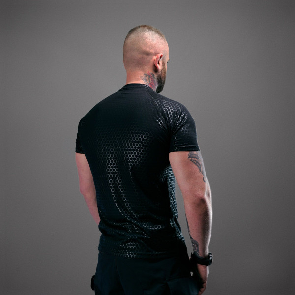 Global Ballistics Hexagon Tactical T-Shirt, Black