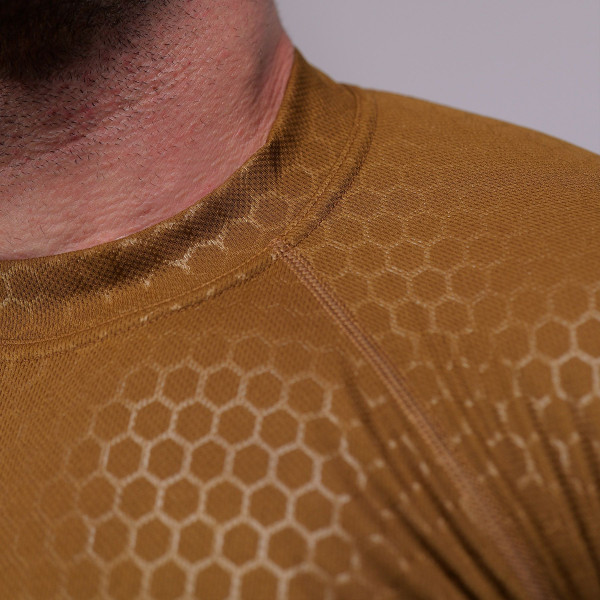 Global Ballistics Hexagon Tactical T-Shirt — Coyote