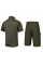 Combatant Raider Core Tactical Summer Set with Ubax — Short‑Sleeve Shirt & Shorts, Rip‑Stop Poly/Cotton SPECPROM, Olive