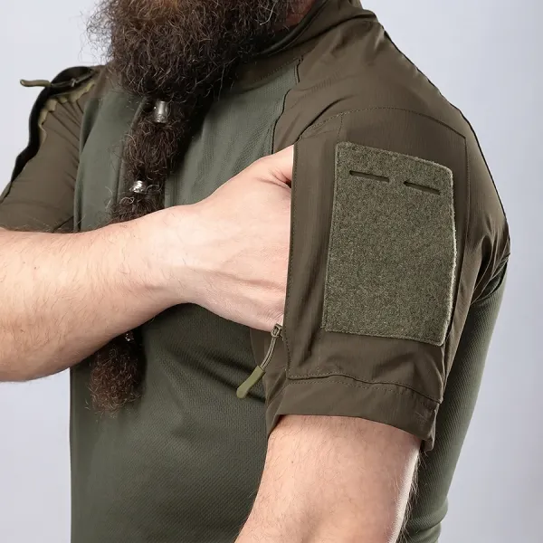 Combatant Raider Core Tactical Summer Set with Ubax — Short‑Sleeve Shirt & Shorts, Rip‑Stop Poly/Cotton SPECPROM, Olive