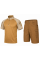 Combatant Raider Core tactical summer suit — short-sleeve top & shorts, Rip‑Stop PolyCotton SPECPROM, Coyote