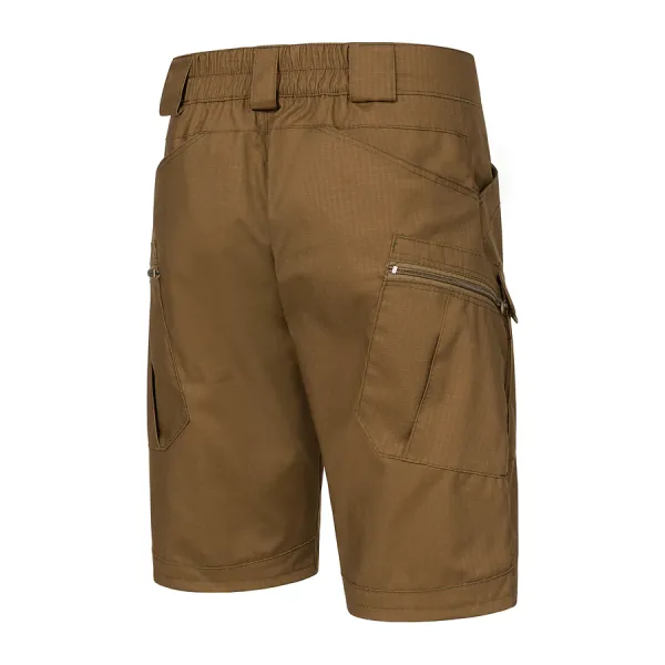 Combatant Raider Core tactical summer suit — short-sleeve top & shorts, Rip‑Stop PolyCotton SPECPROM, Coyote