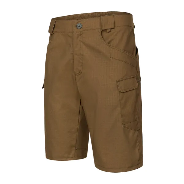 Combatant Raider Core tactical summer suit — short-sleeve top & shorts, Rip‑Stop PolyCotton SPECPROM, Coyote