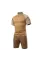 Combatant Raider Core tactical summer suit — short-sleeve top & shorts, Rip‑Stop PolyCotton SPECPROM, Coyote