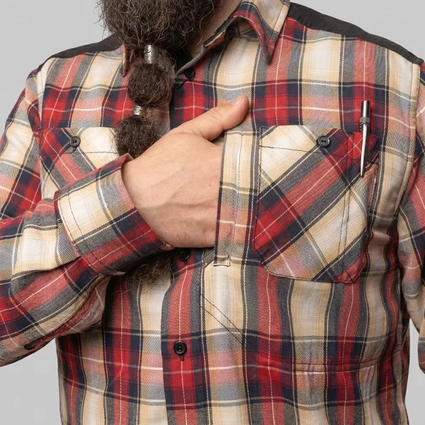 Combatant Blackwater Pro Red Plaid Shirt