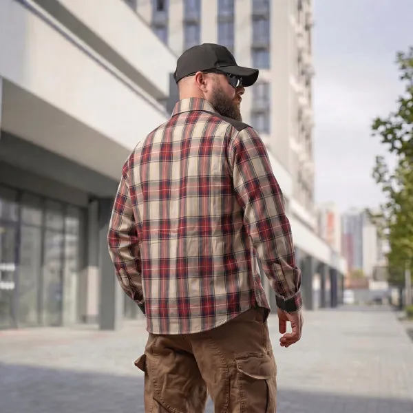 Combatant Blackwater Pro Red Plaid Shirt