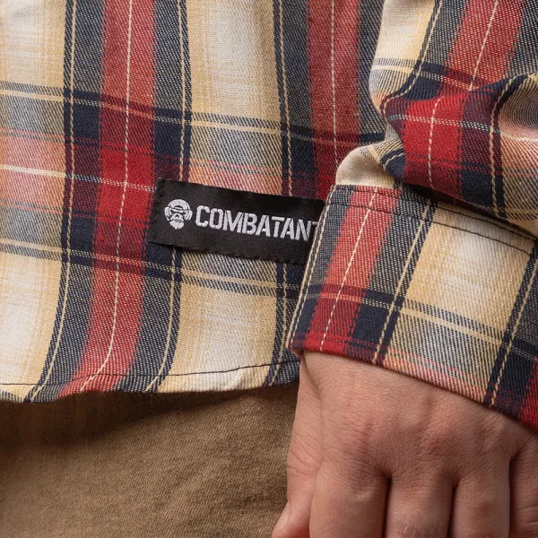 Combatant Blackwater Pro Red Plaid Shirt