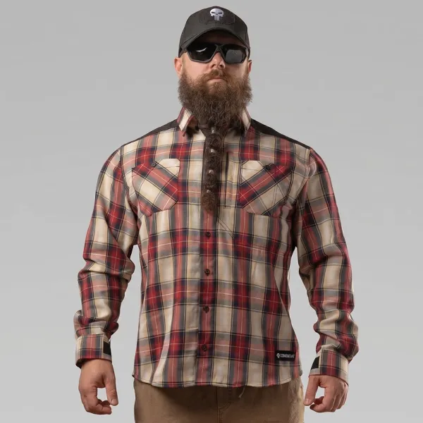 Combatant Blackwater Pro Red Plaid Shirt