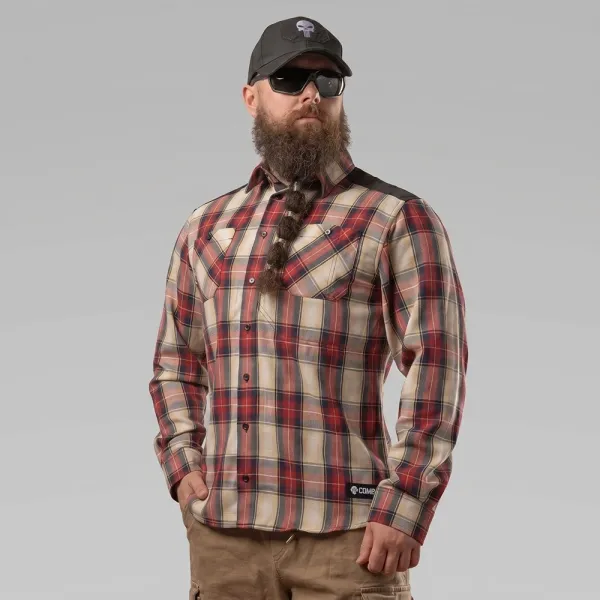 Combatant Blackwater Pro Red Plaid Shirt