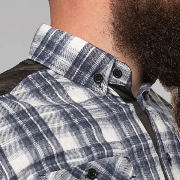 Combatant Blackwater Pro Plaid Shirt — Blue