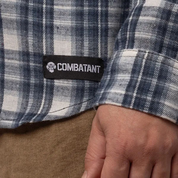 Combatant Blackwater Pro Plaid Shirt — Blue