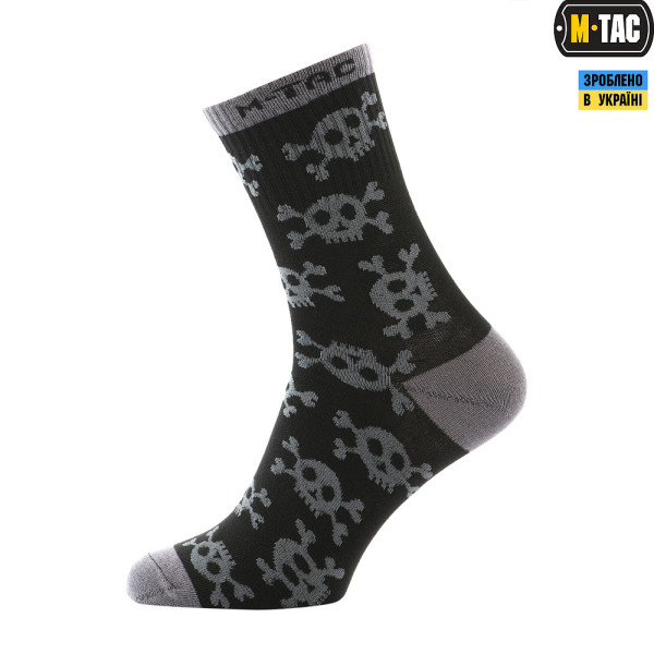 M-Tac Mk.3 Pirate Skull Tactical Summer Socks — Black