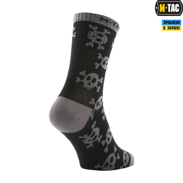 M-Tac Mk.3 Pirate Skull Tactical Summer Socks — Black