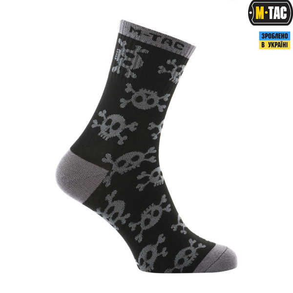 M-Tac Mk.3 Pirate Skull Tactical Summer Socks — Black