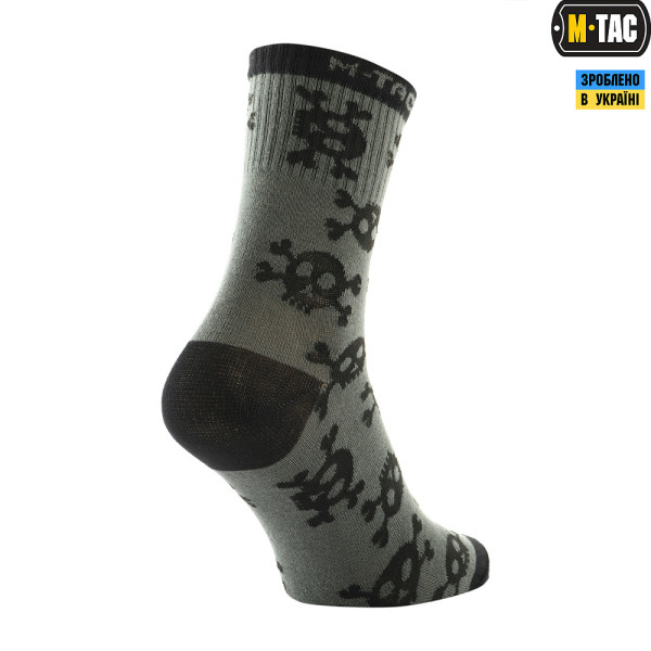 M-Tac Mk.3 Pirate Skull Tactical Summer Socks, Olive