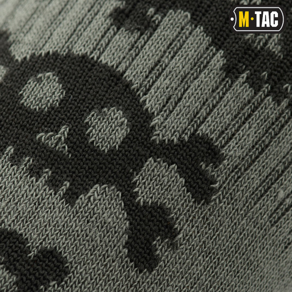 M-Tac Mk.3 Pirate Skull Tactical Summer Socks, Olive