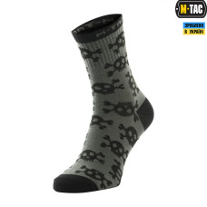 M-Tac Mk.3 Pirate Skull Tactical Summer Socks, Olive
