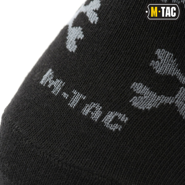 M-Tac Summer Lightweight Pirate Skull Socks, Black