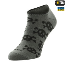 M-Tac Pirate Skull Lightweight Summer Socks — Olive