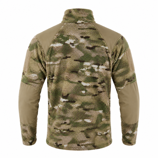 Han-Wild Grid Fleece Tactical Jacket — Multicam