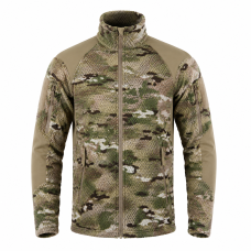 Han-Wild Grid Fleece Tactical Jacket — Multicam