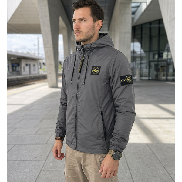 NATO Island Windbreaker Jacket, Gray