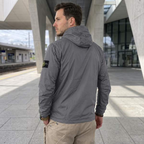 NATO Island Windbreaker Jacket, Gray