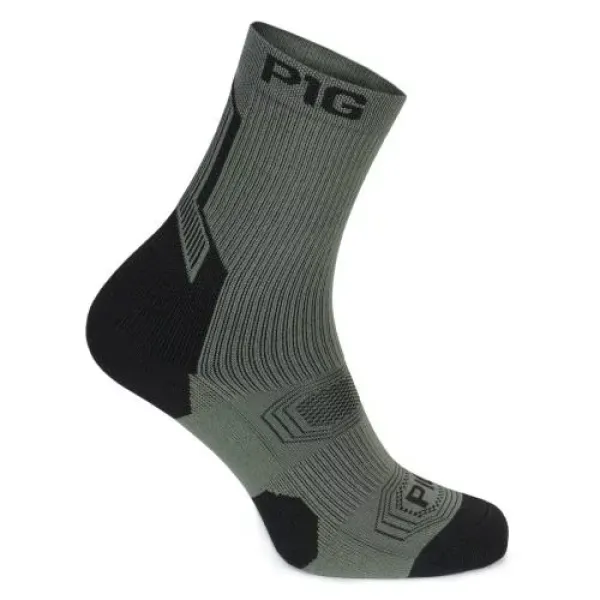 P1G Pamir Mid-Season Compression Socks — Olive