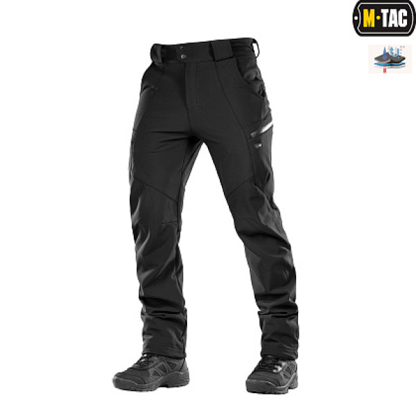 M-Tac Soft Shell Winter Pants Black