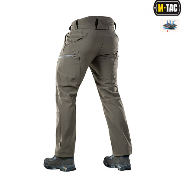M-Tac Soft Shell Winter Pants Olive