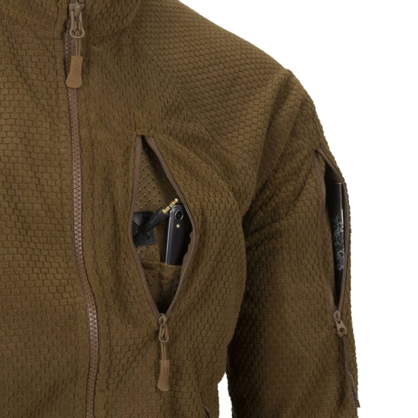 Fleece Jacket Helikon AlphaTactical. Coyote
