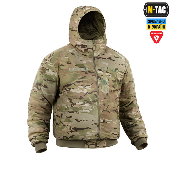 M-Tac MA-1 Hooded Military Primaloft Winter Jacket. Multicam