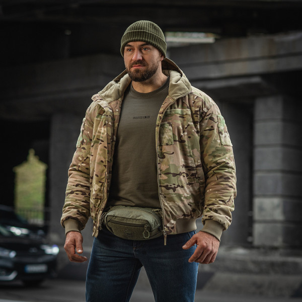 M-Tac MA-1 Hooded Military Primaloft Winter Jacket. Multicam