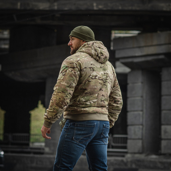 M-Tac MA-1 Hooded Military Primaloft Winter Jacket. Multicam