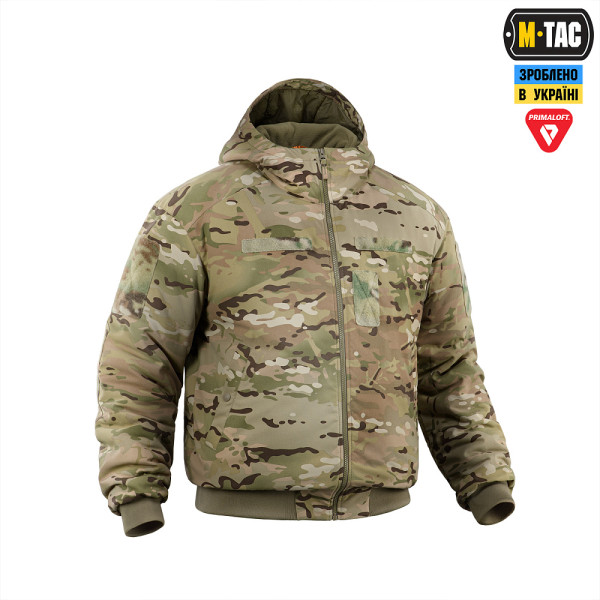 M-Tac MA-1 Hooded Military Primaloft Winter Jacket. Multicam