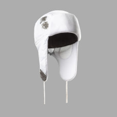 Earflap Hat, Waterproof-Fleece. White