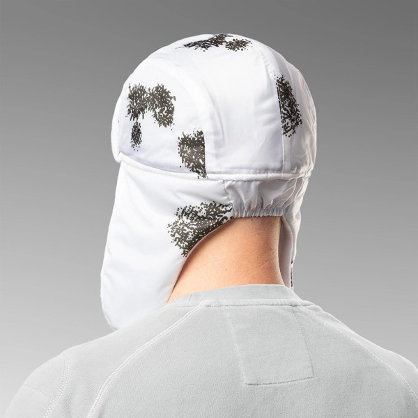 Earflap Hat, Waterproof-Fleece. White