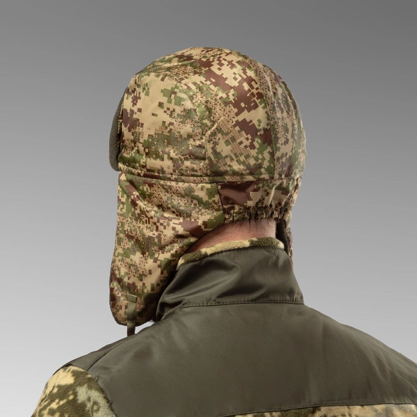 Earflap Hat with Waterproof Fabric and Fleece. Predator