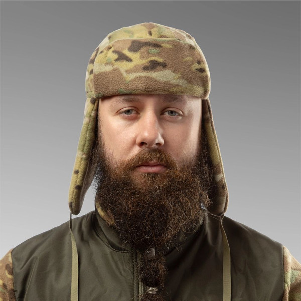 Fleece Ushanka Hat. Multicam