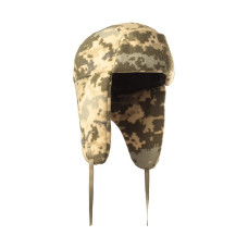 Fleece Ushanka Hat. Pixel