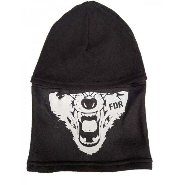 Fleece Balaclava Pancer Wolf. Black