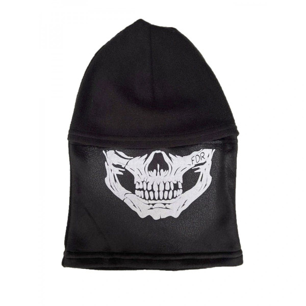 Fleece Balaclava Pancer Skull. Black