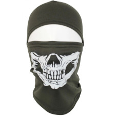 Fleece Balaclava Pancer Skull. Olive