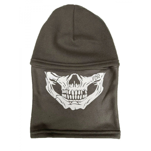 Fleece Balaclava Pancer Skull. Olive