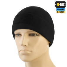 M-Tac Watch Cap Elite Fleece Hat with Velcro. Black