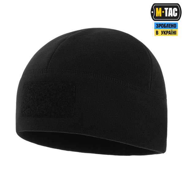 M-Tac Watch Cap Elite Fleece Hat with Velcro. Black