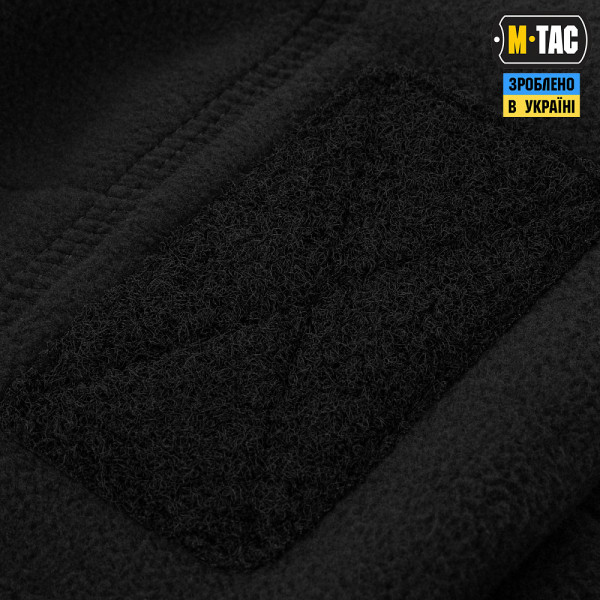M-Tac Watch Cap Elite Fleece Hat with Velcro. Black